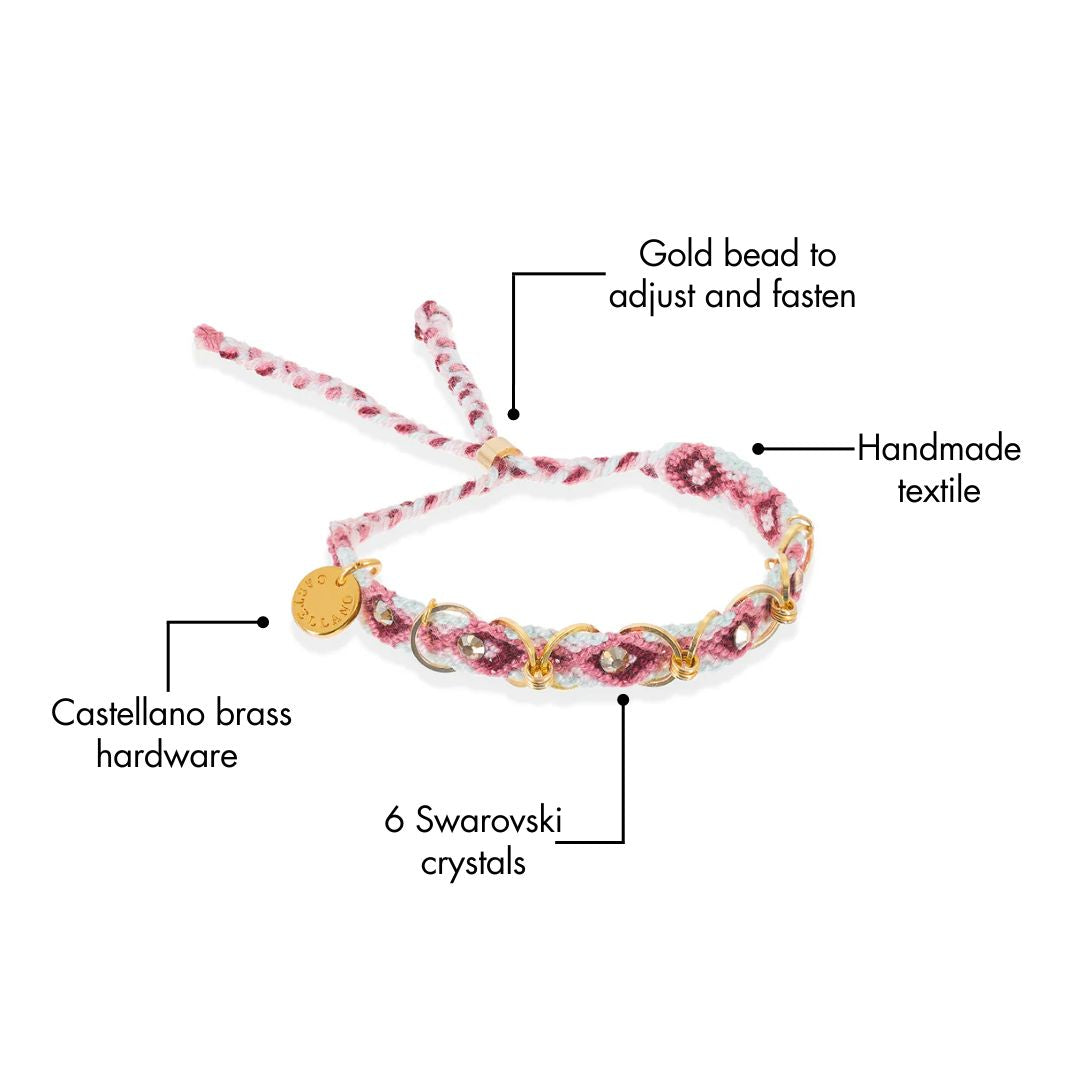 Free Spirit Bracelet with Rings - Vinotinto