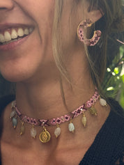 Wayuu Jolotsü  Earrings | Pink Aura