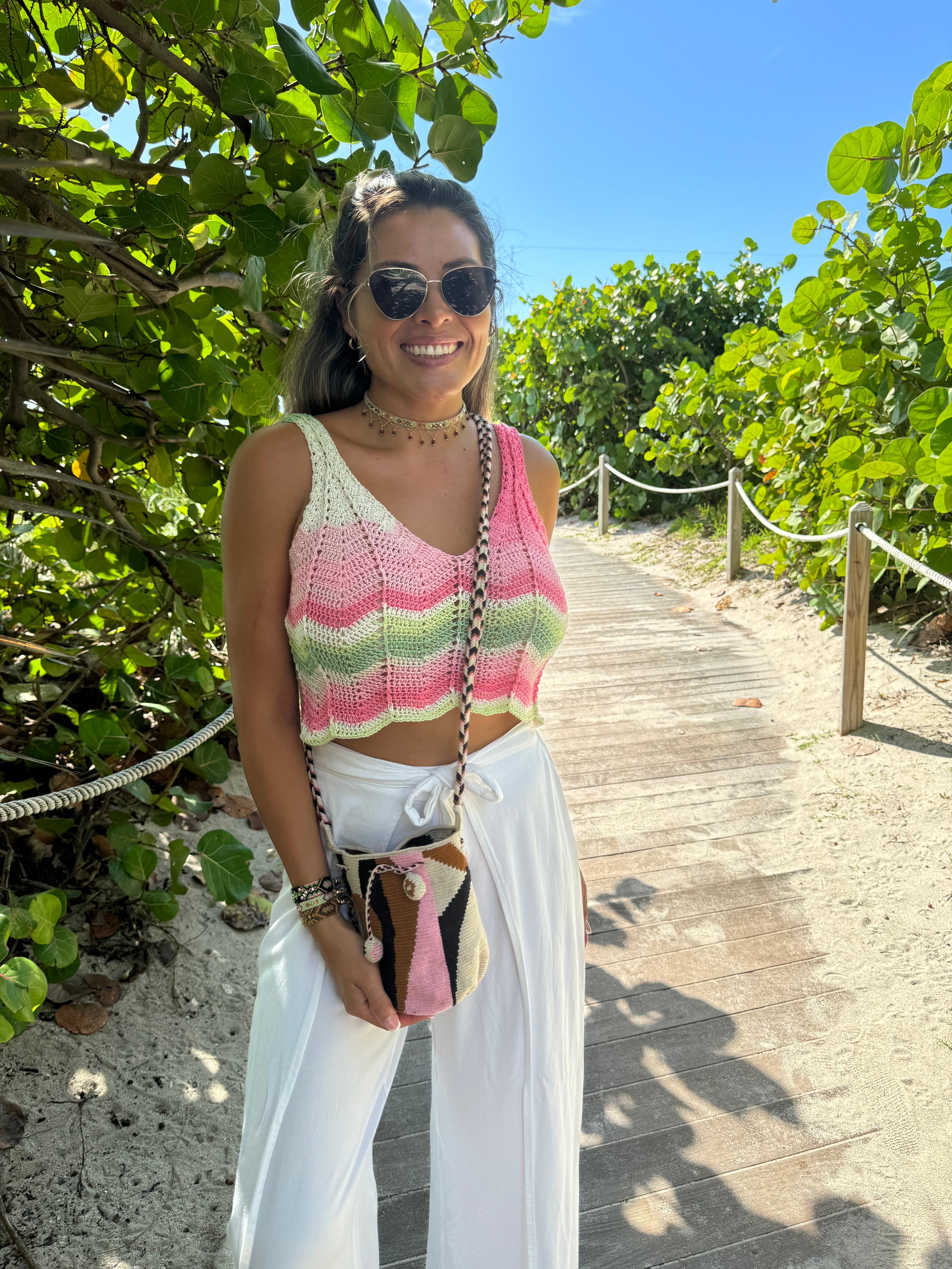 MAKKI MINI POUCH WITH POM POMS - SUSURROS