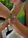 Kalepsu Wayuu bracelet - Nature Green