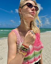 Kalepsu Wayuu bracelet - Pink Aura