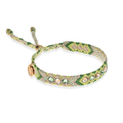 Wayuu Skinny Bracelet | Nature Green