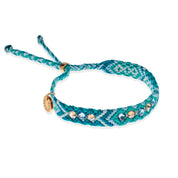 Wayuu Skinny Bracelet | Aqua
