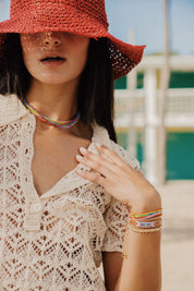 Miyuki Beads Necklace-Rainbow