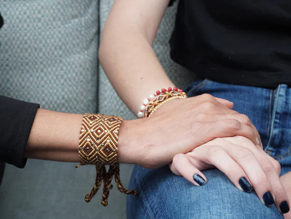 Girl Power Bracelet Chocolate – CASTELLANO - Main Image