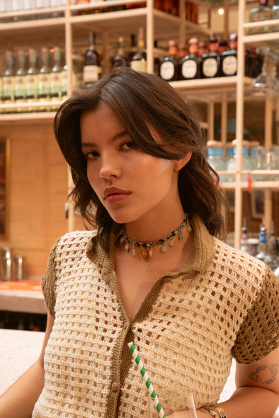 CHOKER WAYUU  Kalepsu - Greige