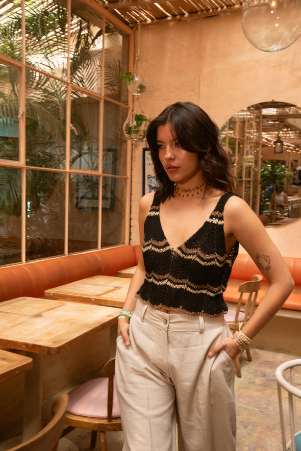 Salinas Multicolor Crop Top