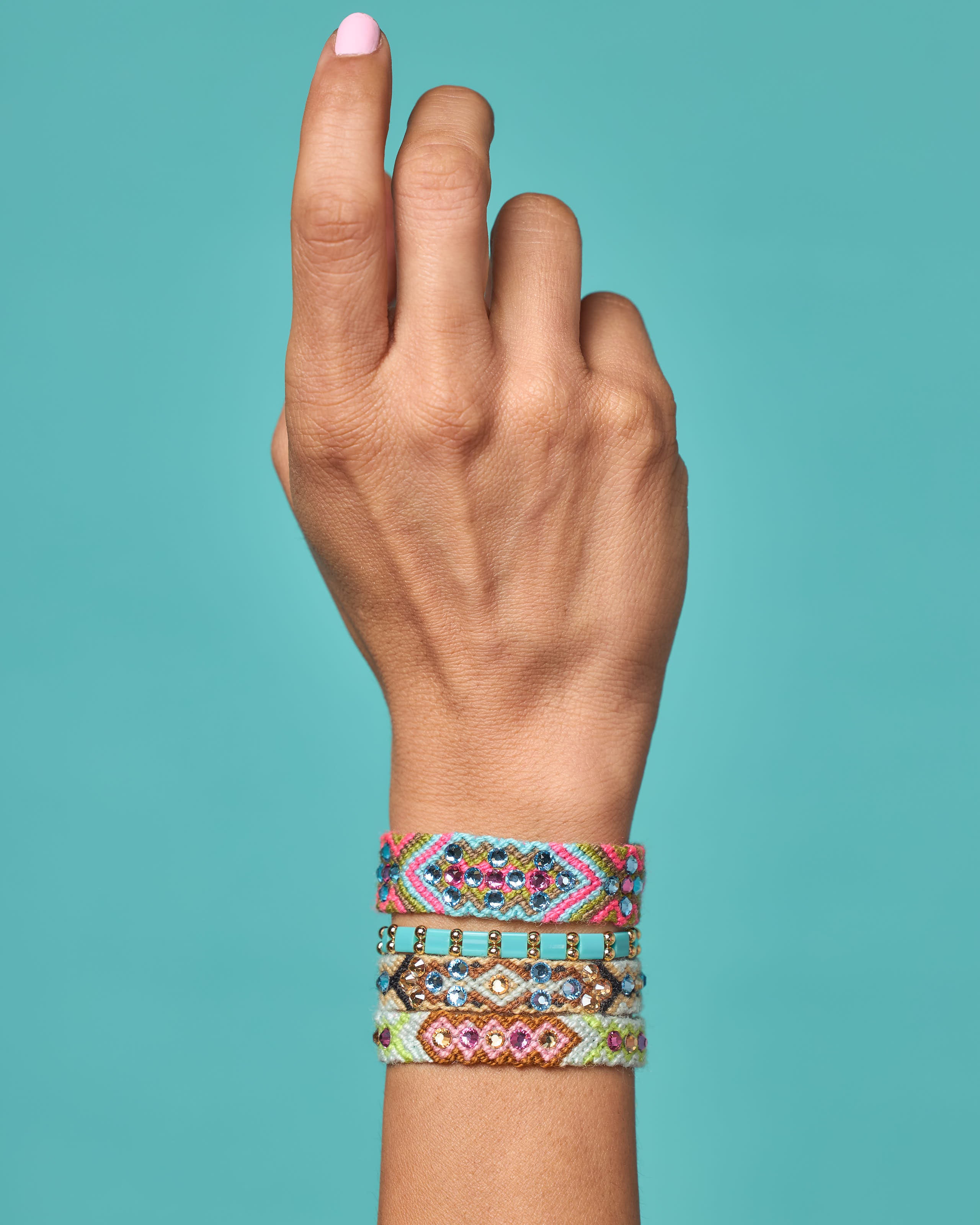 Wayuu Skinny bracelet - Citrus Green