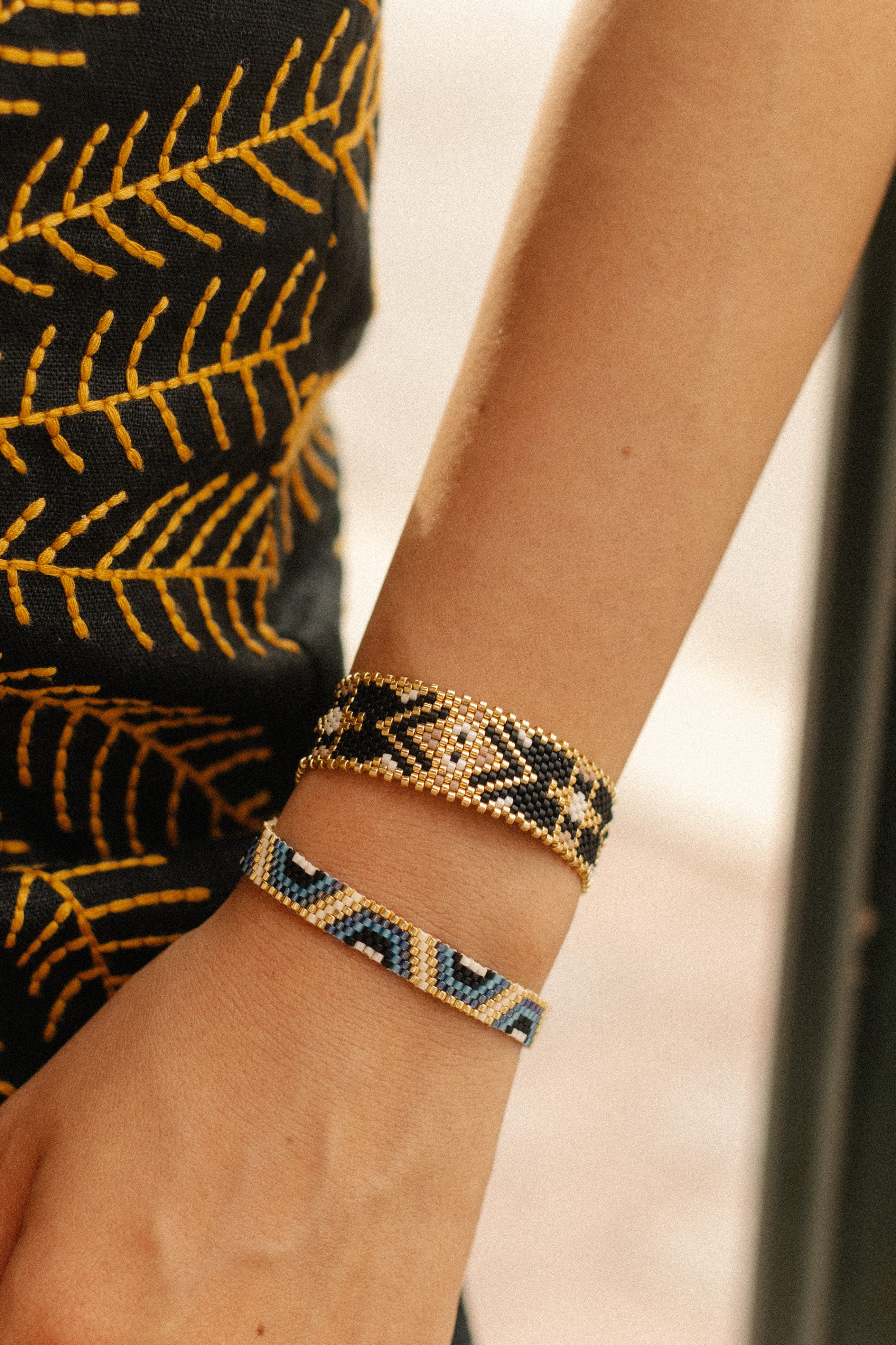 Golden Mirage - Miyuki Bracelet – CASTELLANO