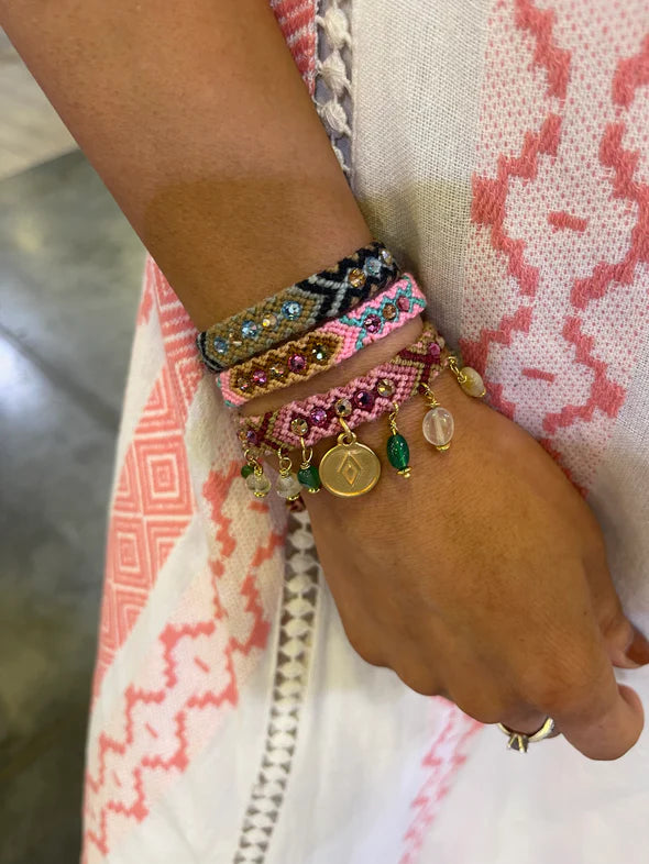 Kalepsu Wayuu bracelet - Pink Aura