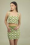 SET TOP AND SKIRT - Green