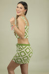 SET TOP AND SKIRT - Green