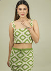 Top JOLOTSÜ  CROCHET - Emerald green