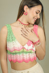 Crocheted Top - Sandía
