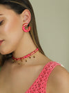 Wayuu Jolotsü  Earrings - Red