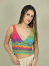 Rainbow Multicolor  Crop Top