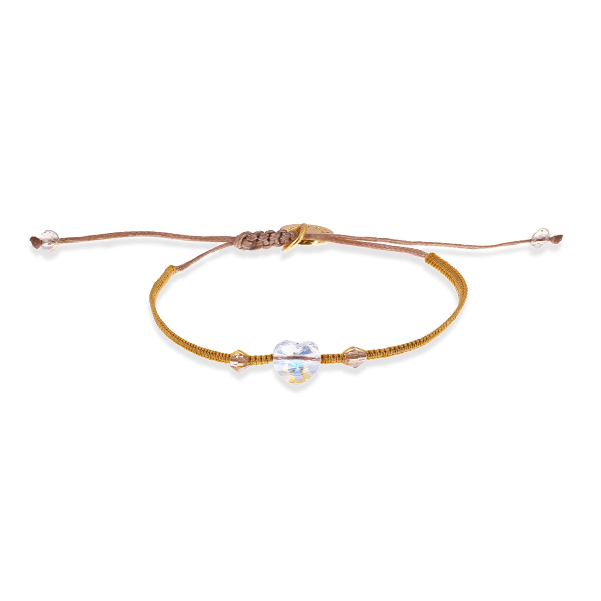 Macrame Swarovski Bracelet - Gold