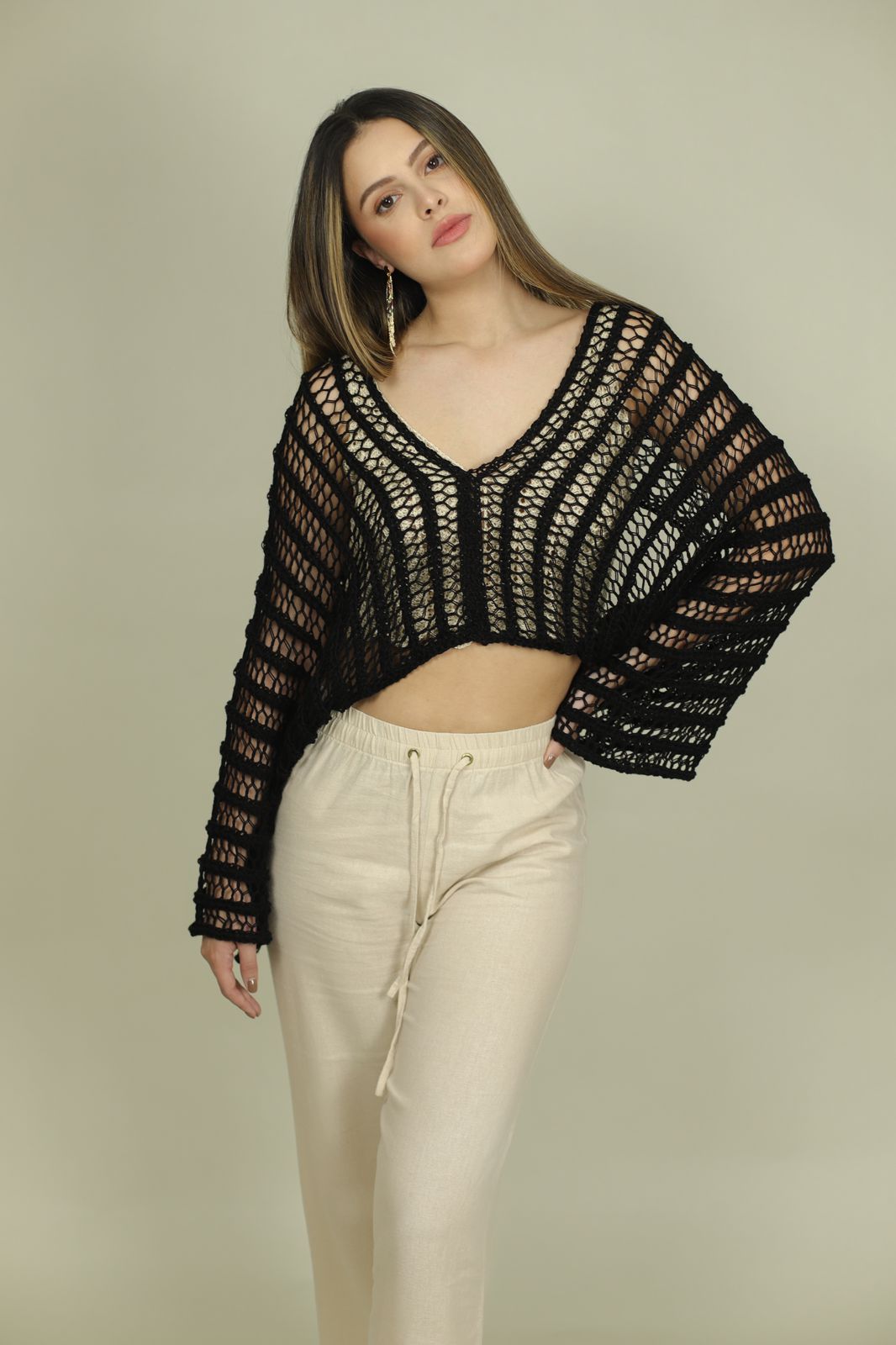 Crochet Cover Up - Black