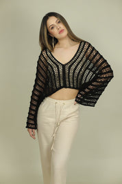 Crochet Cover Up - Black