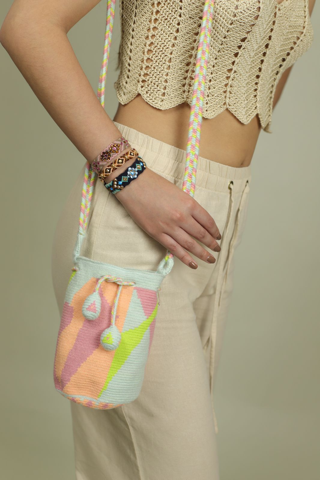 ISASHI MINI WAYUU BAG - Crema