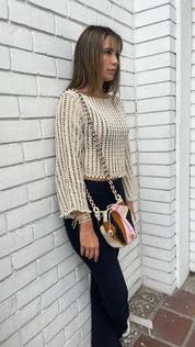 MAKKI MINI POUCH WITH POM POMS - SUSURROS