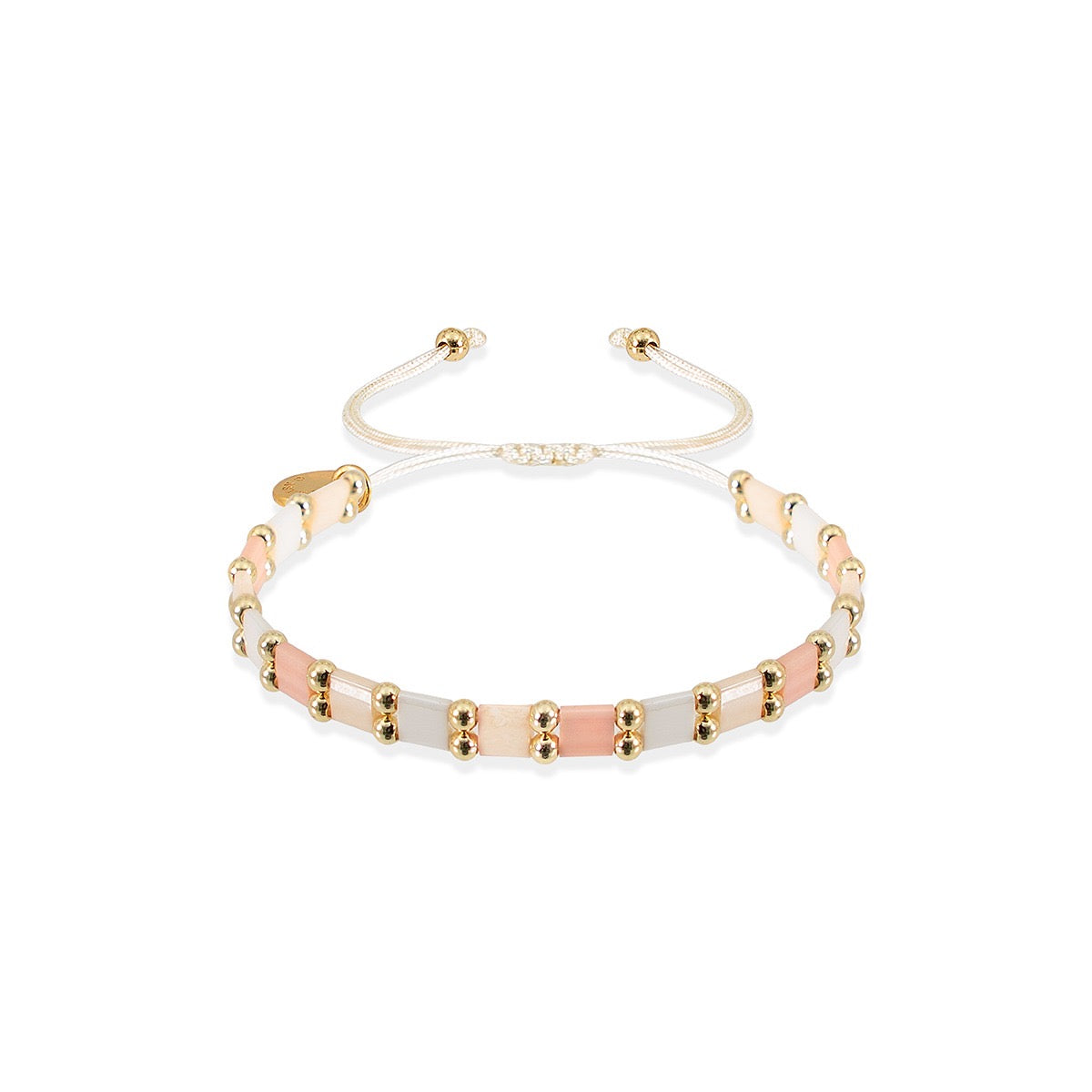 Miyuki Bracelet - Coral Rose