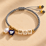 Silver Personalized Bracelet MOM – Make It Yours