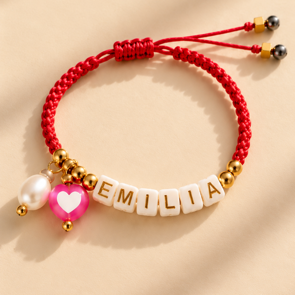 Red Personalized Bracelet – Make It Yours