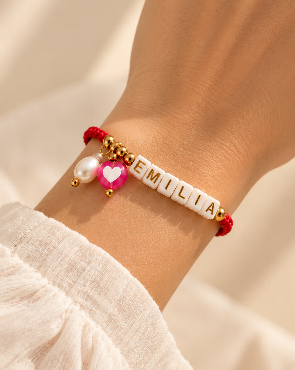 Red Personalized Bracelet – Make It Yours