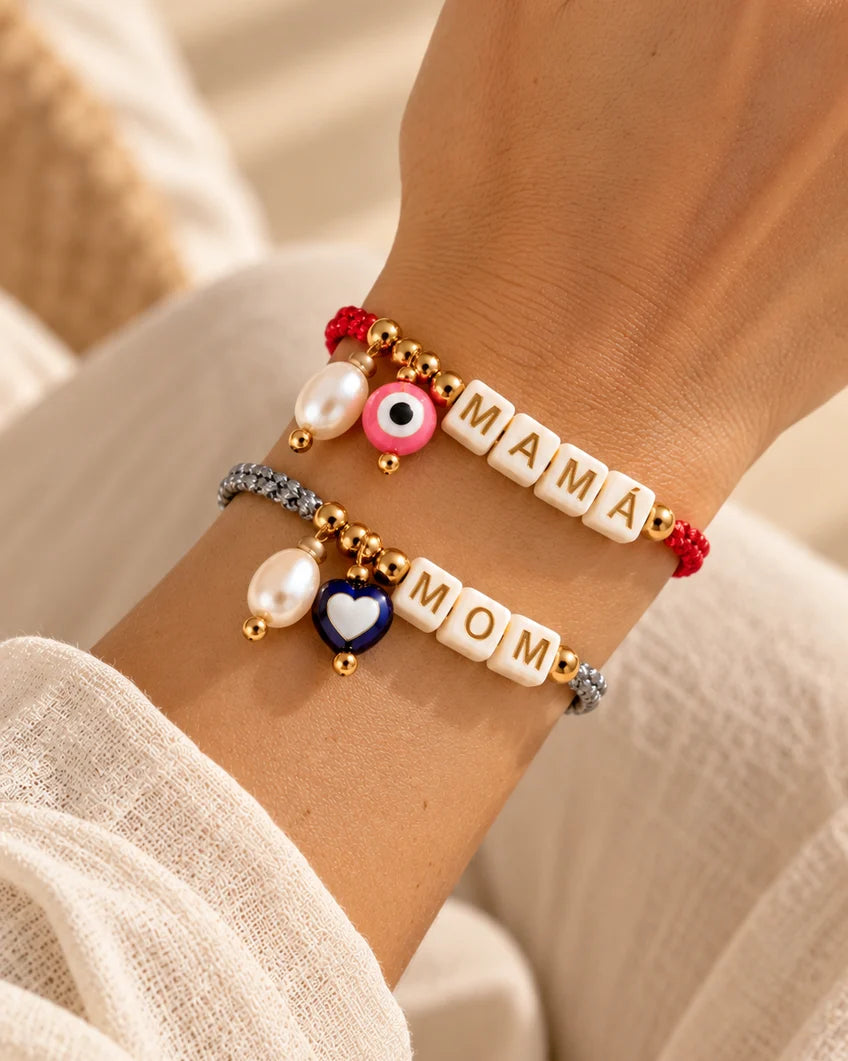 Silver Personalized Bracelet MAMA – Make It Yours