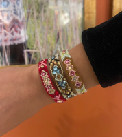 Wayuu Skinny bracelet- Red