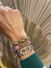 Free Spirit Bracelet with Rings - Brown