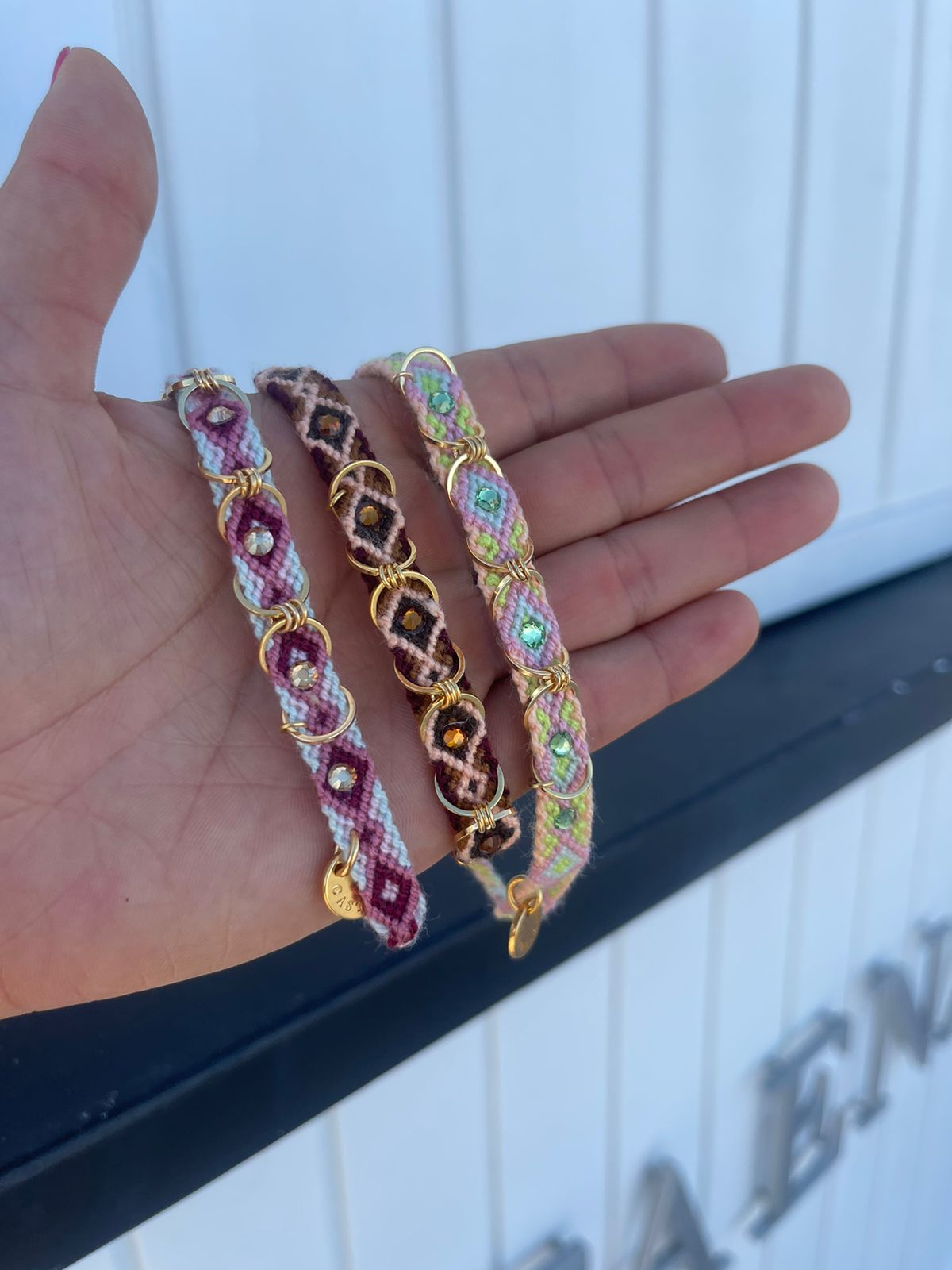 Free Spirit Bracelet with Rings - Vinotinto