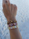 Free Spirit Bracelet with Rings - Vinotinto
