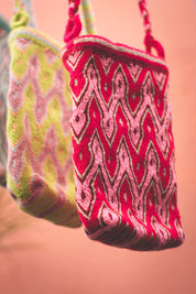 Makki Mini Wayuu Crossbody Bag - Red