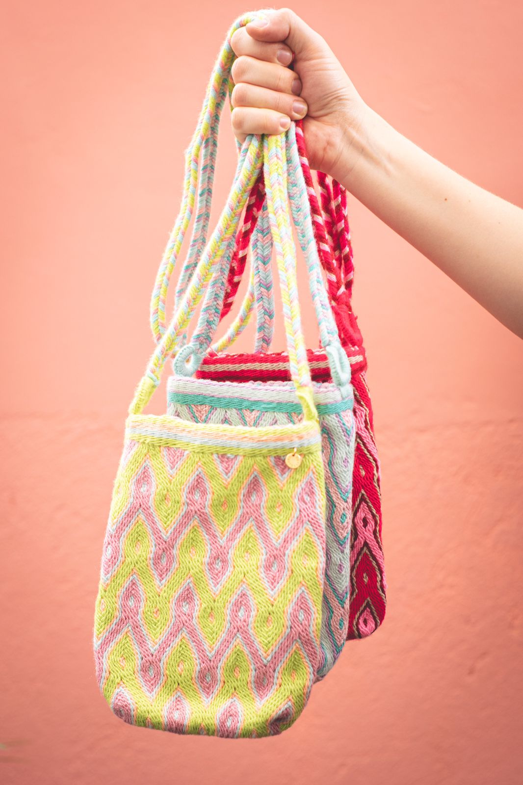 Makki Mini Wayuu Crossbody Bag - Lemon