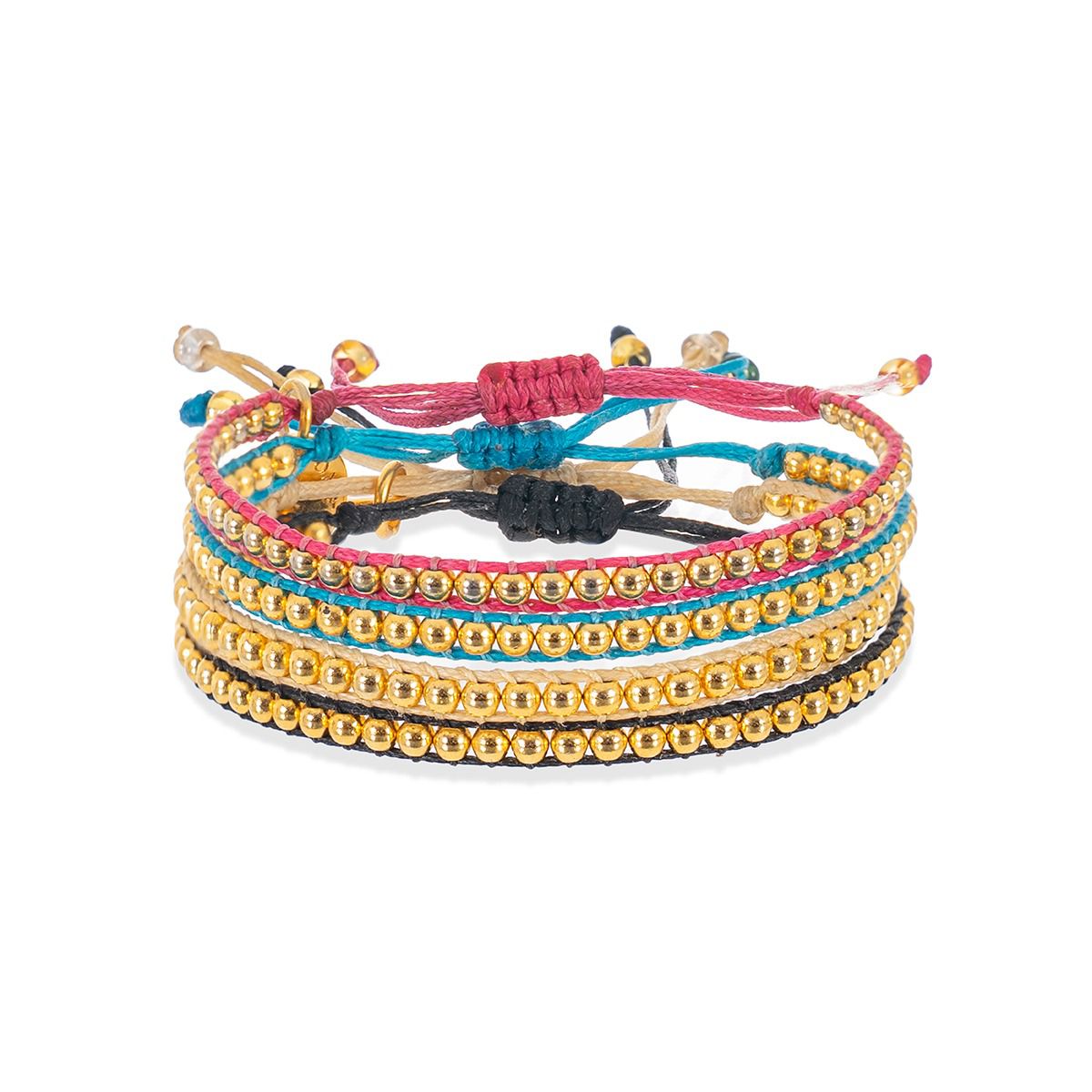 Set Gold Power Bracelets