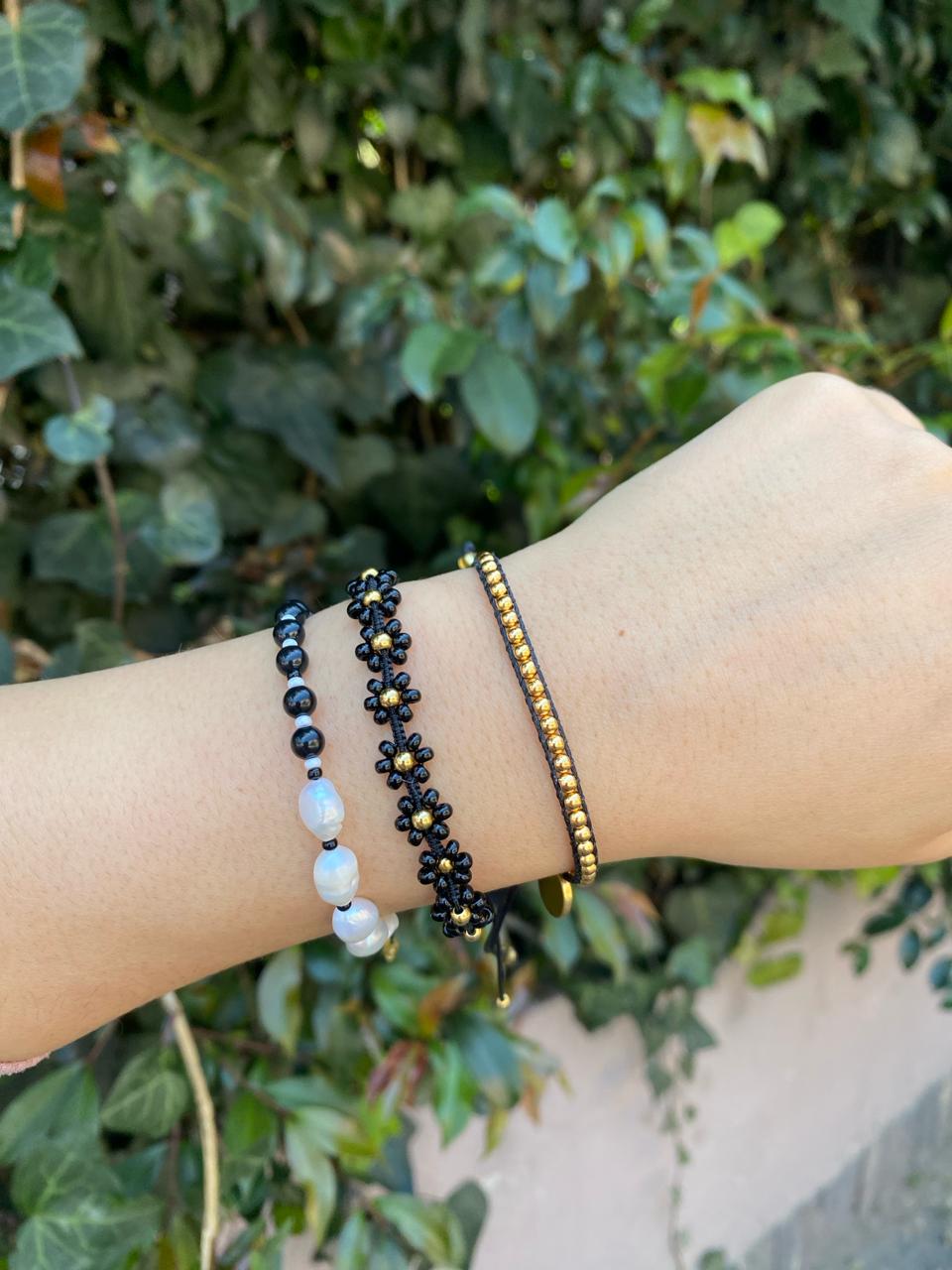 Perla Linda Bracelet  - Black