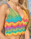 Rainbow Multicolor  Crop Top