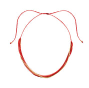 Miyuki Beads Necklace- Scarlet