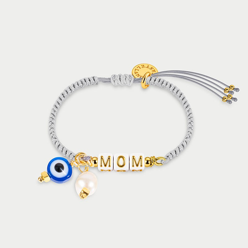 Silver Personalized Bracelet MOM – Make It Yours