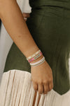 Wayuu Skinny bracelet - Sahara Blush