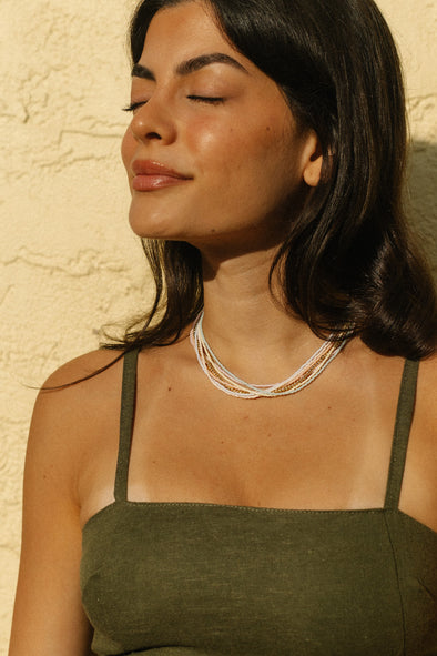 Miyuki Beads Necklace- Desert Glow