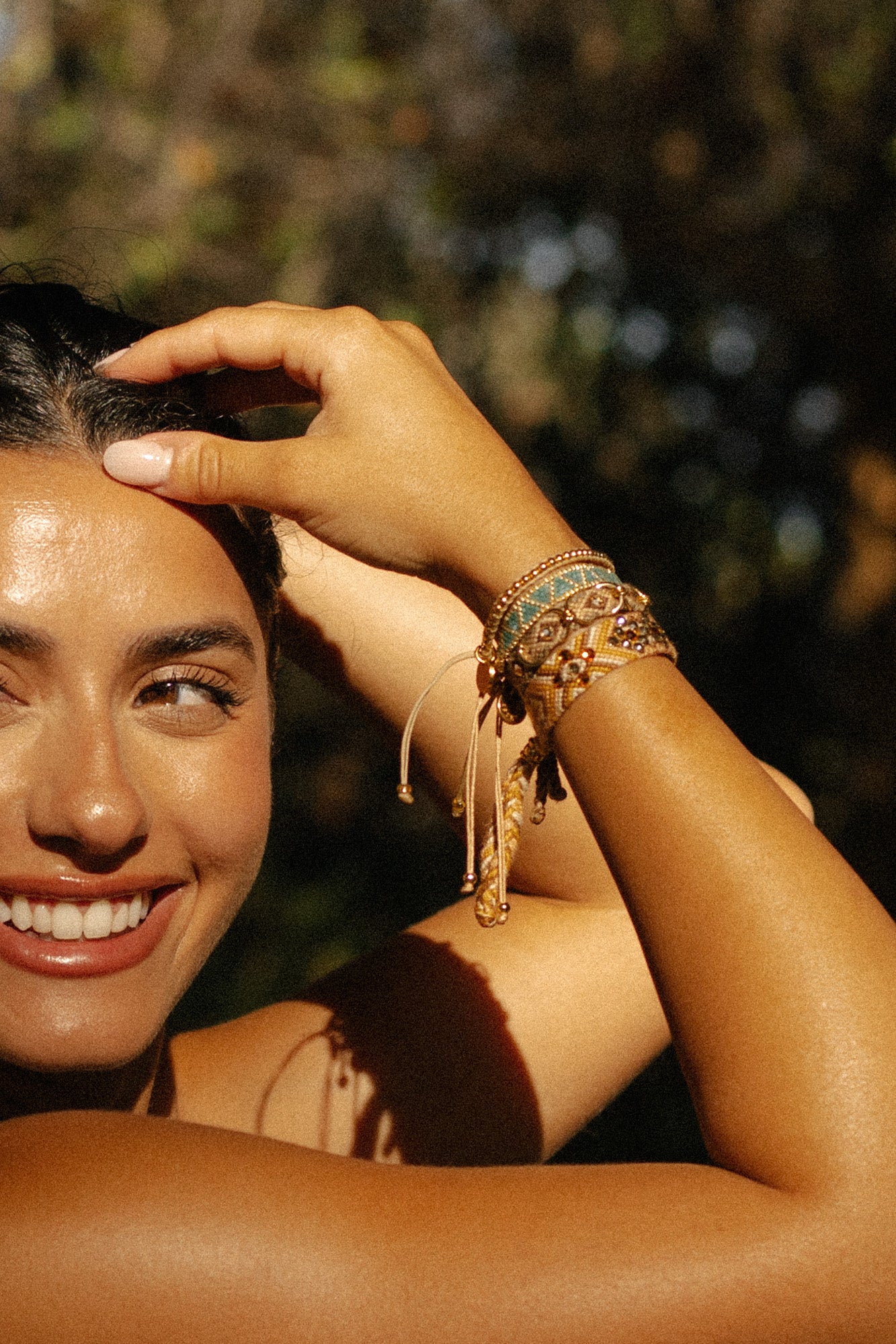 Free Spirit Hoops Bracelet  - Camel