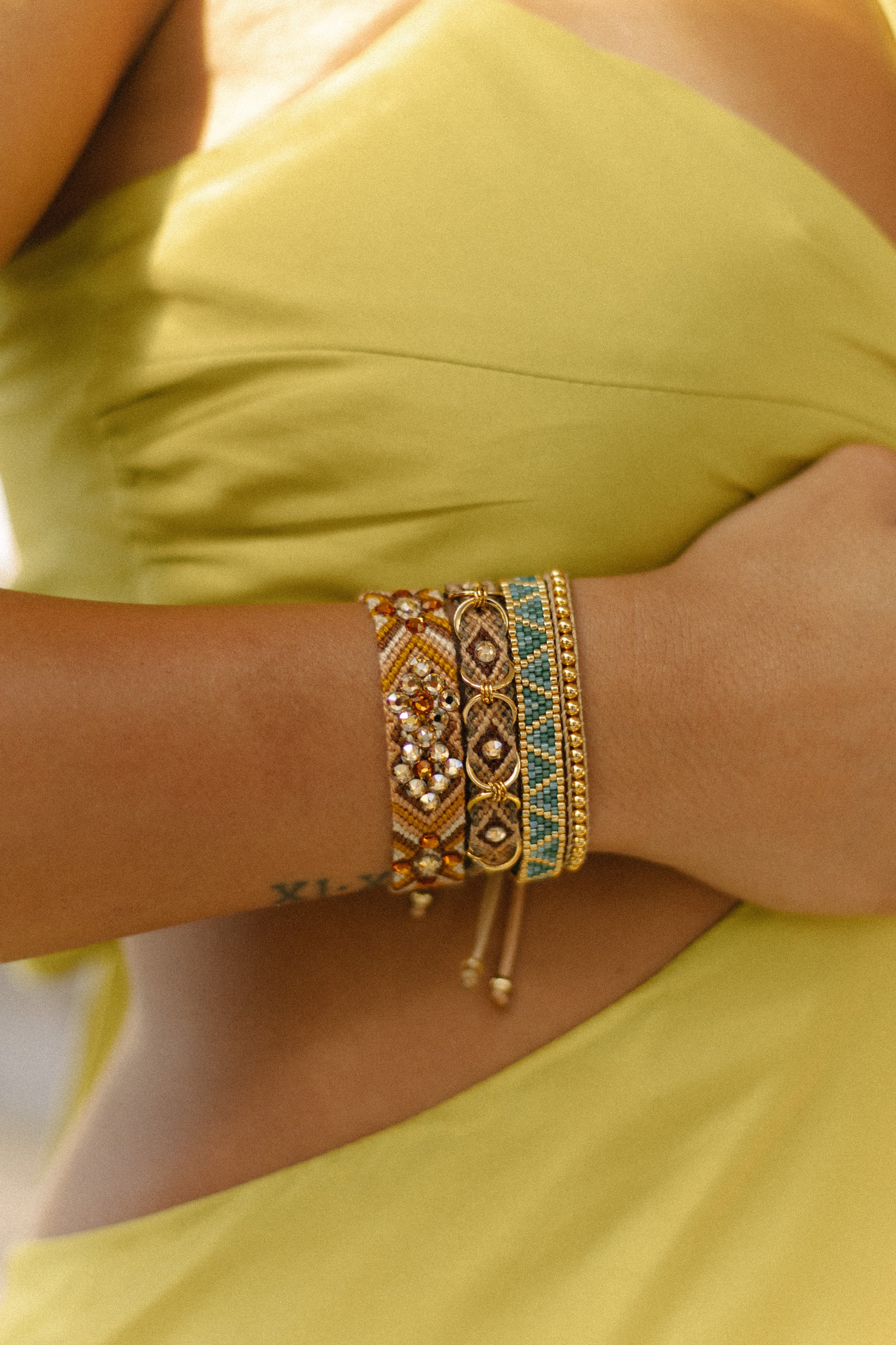 Sahara  Miyuki Bracelet- Emerald