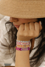 Wayuu Skinny bracelet - Moon Lite