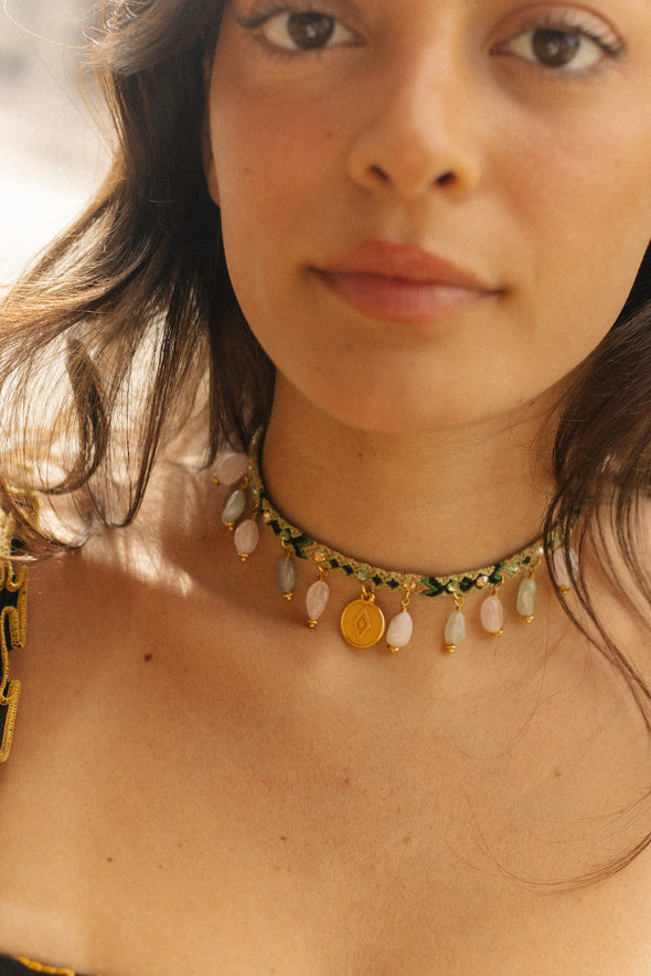 CHOKER WAYUU  Kalepsu - Nature Green