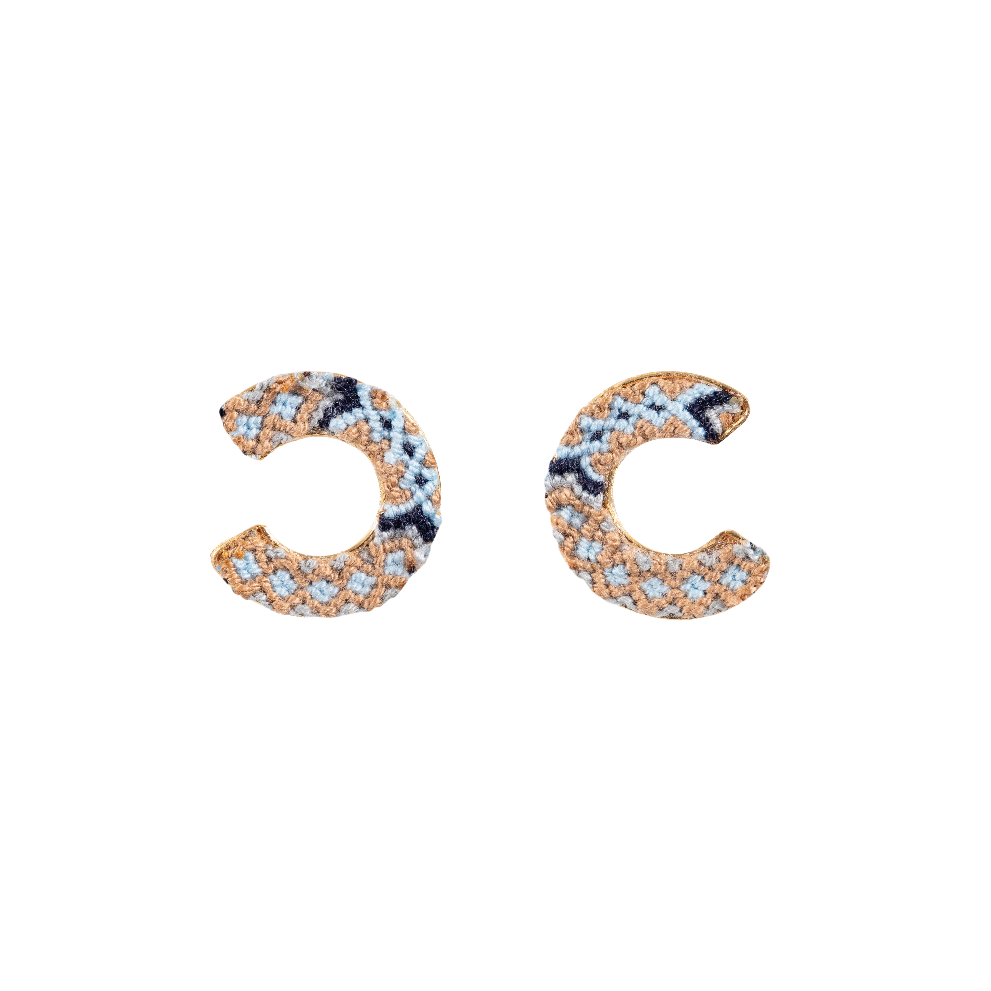 Wayuu Jolotsü  Earrings - Beach Blue