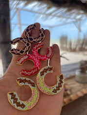Wayuu Jolotsü  Earrings - Red