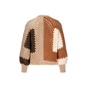 Hand Crochet Camel Cardigan - Adult